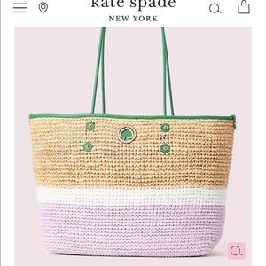 Kate Spade Straw Tote Large